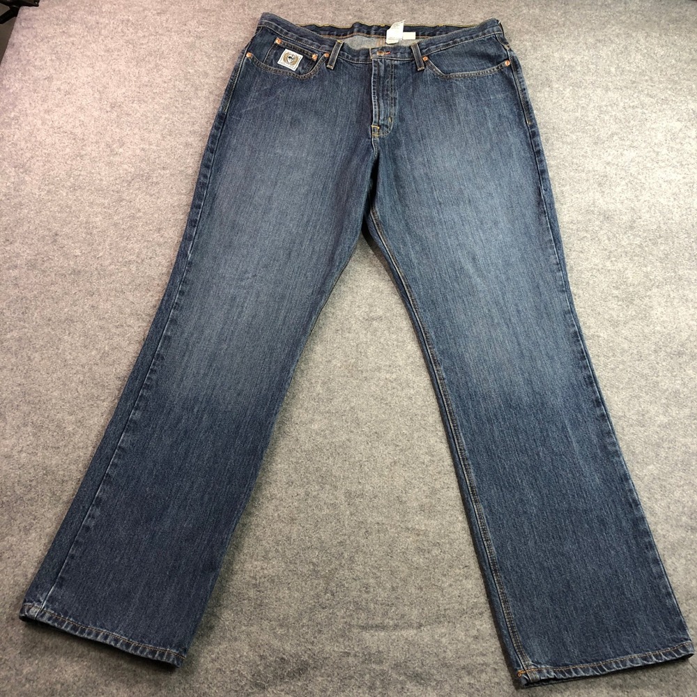 Cinch Mens Jeans 40x36 Blue Medium Wash Relaxed Straight Leg MB92834013